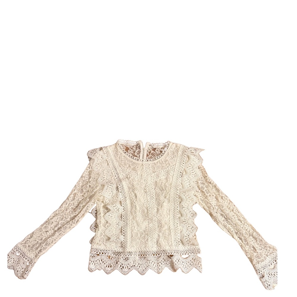 White lace top